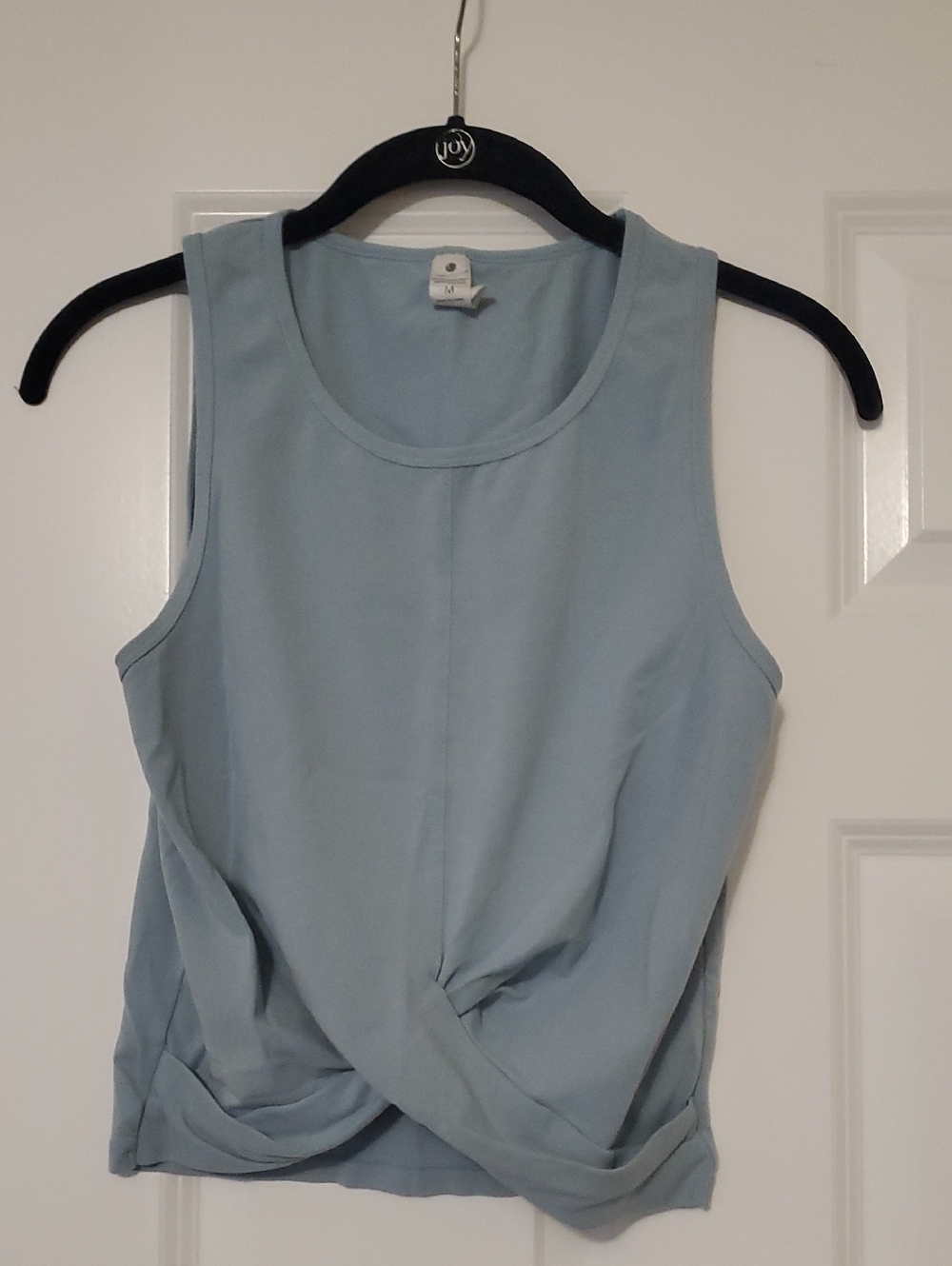 Yogalicious Powder Blue Twist-Hem Tank